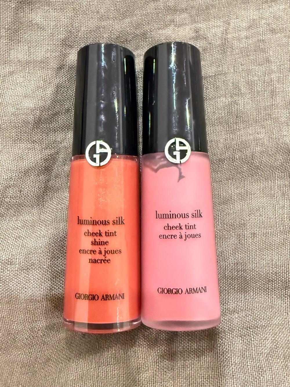 Armani Exchange Luminous Silk Cheek Tint Duo - Coral & Soft Pink